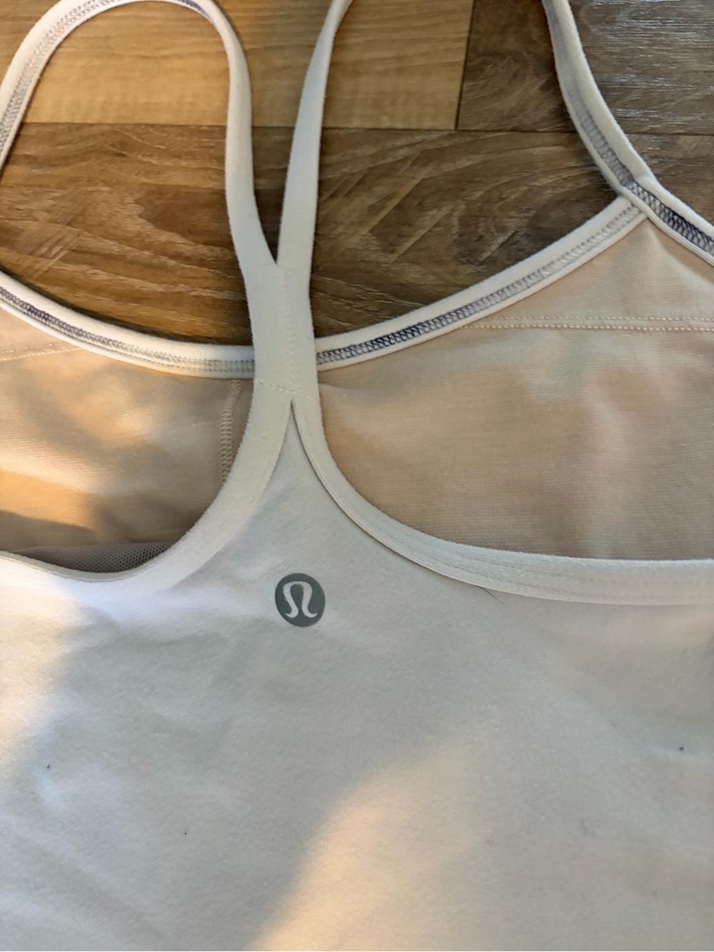 Lululemon White Align Cropped Cami Tank Top Size 4 XS